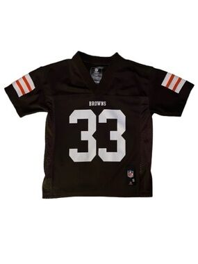 NFL Boys Cleveland Browns Richardson #33 Jersey in Brown, White & Orange Size 4
